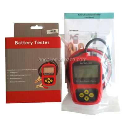 China With Printer/Amp Clamp Car Battery Tester MICRO-100/Digital Battery Tester/12V Battery Charge Tester for sale