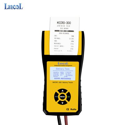 China Start Car Battery Car Battery Tester Diagnostic Analyzer With Printer Micro 300 Diagnostic Machine For All Cars for sale