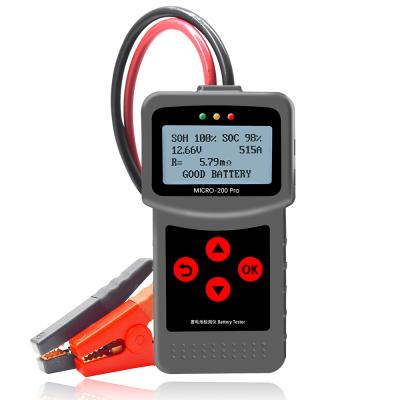 China 12V Motorcycle Battery & New Upgrade MICRO-200 Battery Tester 12v 24v Car Battery System Tester Pro 12v CCA for sale