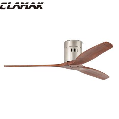 China Simple Modern Most Popular Chinese Single Ceiling Fan Decorative Bladeless Retro Wooden Ceiling Fan New for sale