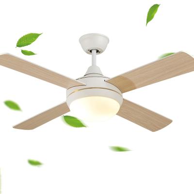 China 2020 Hot Sale Modern Simple Modern Ceiling Fan with E27 Light Plywood Ceil Fan Light for sale