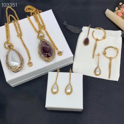 China TRENDY classic jewelry set for women MQ earring and necklace set luxury jewelry sets for sale