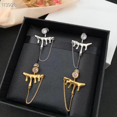 China Fashion Trendy Special Irregular Women's Long Earring Design Earrings for sale