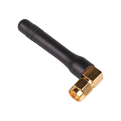 China 900Mhz 1800MHz 2dBi Male Right Angle GSM/HSUPA/HSDPA Antenna RP-SMA 7*52.5mm for sale