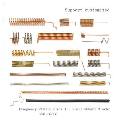 China Customization 2dBi Gain 868MHz 915MHz Helical Internal Coil Antenna Brass Or Copper Spring for sale