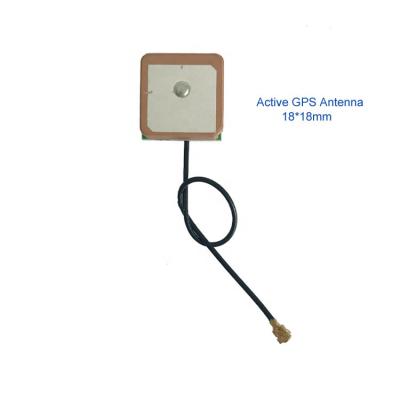 China 1575.42mhz GPS active patch antenna with IPEX connector 10*10 13*13 15*15 18*18 20*20 25*25 28*28mm for sale