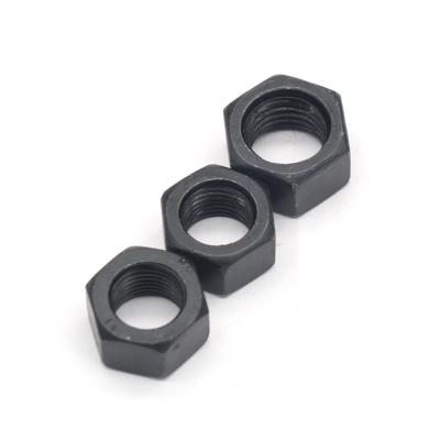 China Heavy Industry Carbon Steel Black Finish Grade 8/10/12 High Strength DIN934 Hex Nut/Heavy Hex Nut for sale