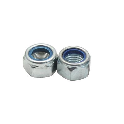 China Heavy Industry Nuts DIN 985 DIN 982 Zn-Ni Plated Nylon Insert Lock Nut for sale