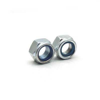 China DIN985 Heavy Industry High Quality Carbon Steel Self Locking Bearing Nylon Locknut for sale