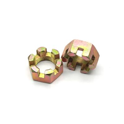 China Heavy industry standard nut hex castle nut customize to hex slotted nuts for sale