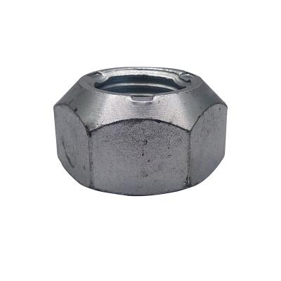 China DIN Standard Steel Hex Wheel Pressure Point Locking Nut for sale