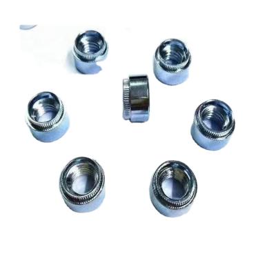 China Heavy industry nut HOT steel self lock embedding round / rivet lock nut / hex nut shackling fasteners for sale