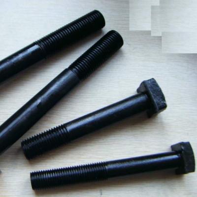 China Black finish steel square head bolt for sale