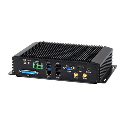 China Dual Lans System 0.00dB Fanless Industrial Fanless PC Core-i7 4500U Dual Display 6*COM 8*USB VGA 3G/4G WiFi for sale