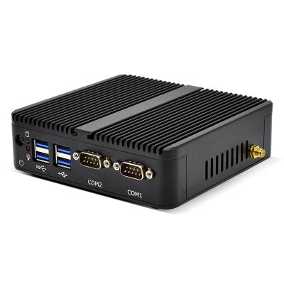 China Topton PC Intel Celeron N2840 Windows 10 Linux Mini PC Intel Celeron N2840 Windows 10 Linux Industrial Fanless VPN 2*COM RS232 2*LAN HDMl VGA Firewall for sale