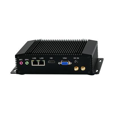 China Topton System Fanless Industrial Fanless PC N3520 Qaud Mini Core Dual Lan Firewall PC Pfsense Router Computer 2*COM 3G/4G WiFi for sale