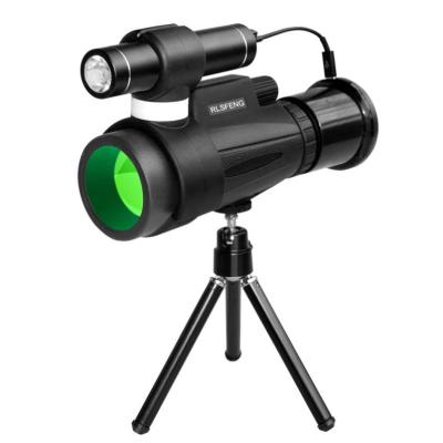 China 40*60 12x50 Optical BAK4 HD Monocular Telescope with Astronomical Night Vision Function Telescope for sale