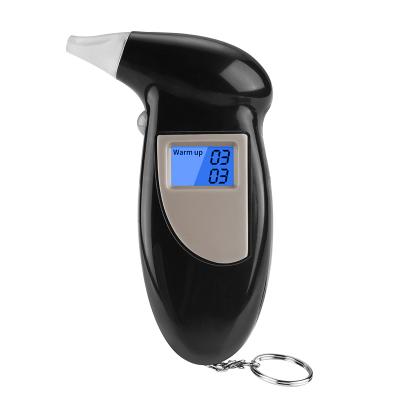 China Portable ABS Alcohol Tester Blowing Detector with High Accuracy Digital Display with 5 Mouthpieces for sale