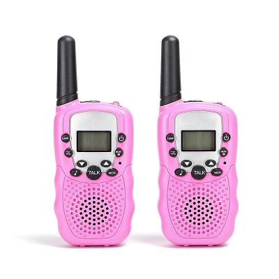 China Hot Selling 22 Channel Real UHF Consumer 3PC Kids Walkie Talkie T388 240*170*50mm for sale