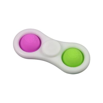 China Steel Plate Spinner Bulk Spinner Silicone Maker Direct Sale Spinners Bubble Ripple Rotating Single Finger Toy for sale