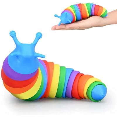 China 2022 New Slug Toy Slug Articulated Flexible 3D Squishy Person Slug Slug Toy Children Slug Toy ODM for sale