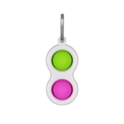 China Amazon Hot Selling Silicone Anti Stress Toy For Relaxation Custom Key Chain Wiggle Sensory Toys for sale