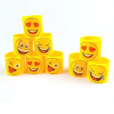 China Amazon 181 Mini Coil Face Spring Ring Unicorn Rainbow Circle Expression Coil Best Selling Smile Toy 2021 for sale