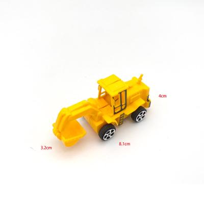 China Friction Toy Little Mini Bus Plastic Pull Back Set Car Engineering Vehicle Model For Kids Boy Gift for sale