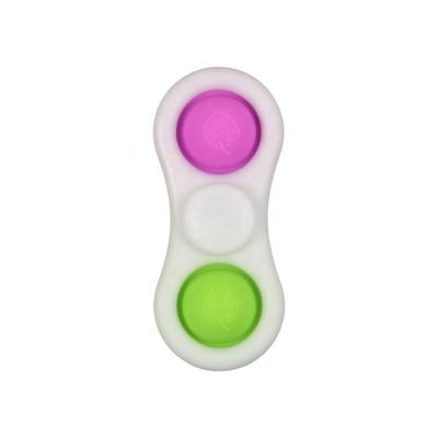 China 2021 newest selling silicone spinning fidgety person custom hot handheld bubble toy sensory toys for sale