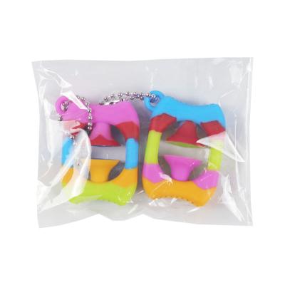 China Silicone Rainbow Busty Person Grab Ball Silicone Toys, Trigger Noises Snaps String Toy for sale