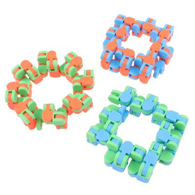 China Wacky Wacky ABS Puzzle Colorful Sensory Tracks Spinner Relaxation Spin and Shape 24bit Wacky for sale