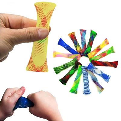 China Strip Restless Person Marbles Ball Autism ADHD Stress Anti Toys Sensory Marble Restless Person Hand Relief Antistress Toy Net Tube With Glass for sale