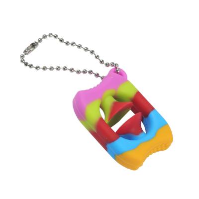 China Silicone Squeeze Grip Break It Sensory Part Snap Noise Maker Trigger Drawstring Busy Person Toy for sale