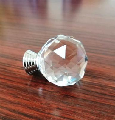 China Factory Modern Bulk Diamond Crystal Knobs For Furniture for sale