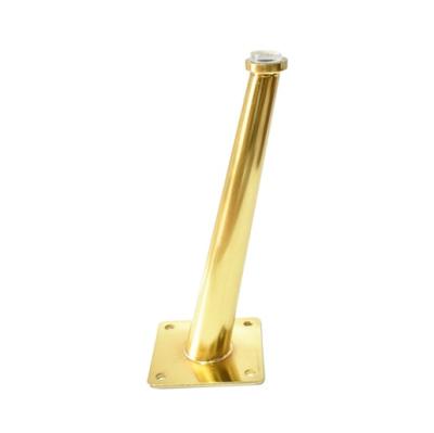 China Modern Decorative 200mm Brushed Gold Metal Replacement Legs For Furniture for sale