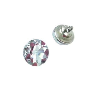 China Washable Decoration 14mm Crystal Round Diamond Buttons for Clothing for sale