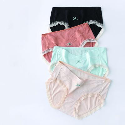 China Low Waist Panties Lace Maternity Pants Breathable Briefs Maternity Underwear for sale