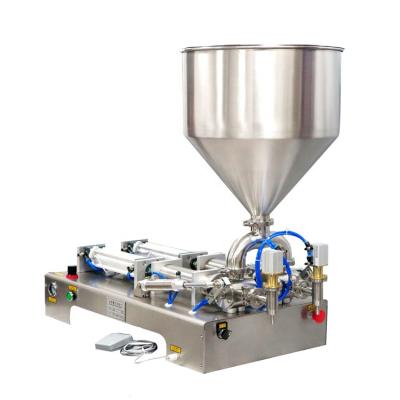 China Food G2WG Double Heads Beverage Liquid Beers Waters Liquid Paste Fill Machine With CE For Sauce for sale