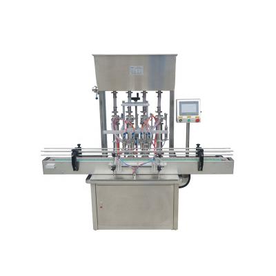 China Full Automatic Food Four Head Paste Ointment Water Juice Comestic Sauce Filling Machine For Bottles for sale