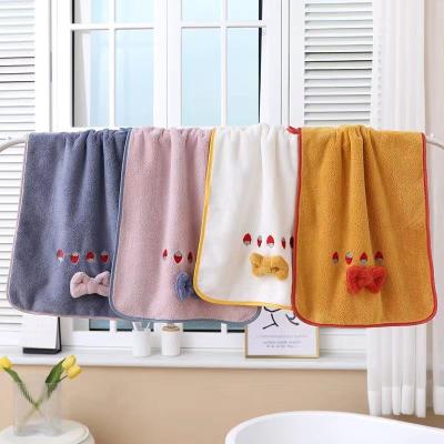 China Sustainable Factory Direct Supply Cheap Price Quick Dry Coral Fleece Set Microfiber Bath Towel for sale