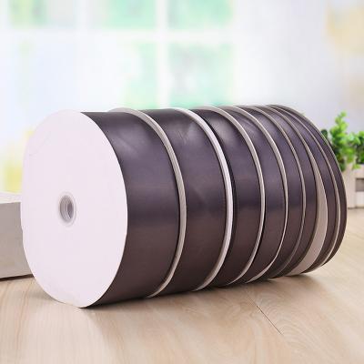 China Luster Factory Large Stocked Polyester Single/Double Faced Satin Solid Color 3-100MM Ribbo for sale