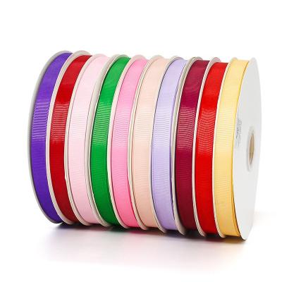 China Other factory direct 100% polyester ribbon spool wholesale decorative gift custom grosgrain ribbon for sale