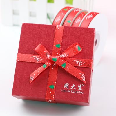 China Eco Fridendly Direct Selling High Quality Blue Christmas Bell Ribbon for Tree Box Decoration for sale