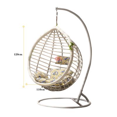 China 360Â ° Custom Round Standing Egg Chair Round Balcony Swing Egg Chair Garden Furniture for sale