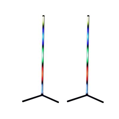 China Modern Drop Shipping Living Room Decorative 140Cm Modern Nordic Standing RGB Led Bracket Tripod Corner Floor Lamp Corner for sale