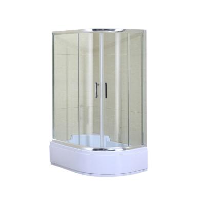 China Modern Modern Simplicity Tempered Safety Clear Glass Shower Enclosure 80x120 With High Tub for sale