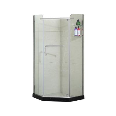 China Modern Diamond Shape Tempered Glass Shower Enclosure Tub Screen Shower Enclosure for sale