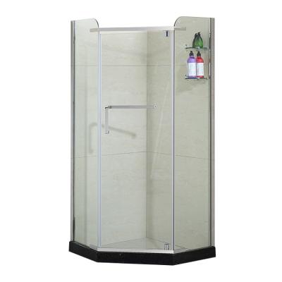 China Modern Diamond Shape Tempered Glass Shower Enclosure Tub Screen Shower Enclosure for sale