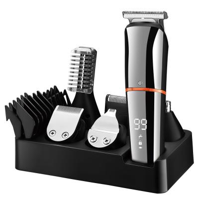 China RV SURKER Professional 6 in 1 Men's Hair Grooming Kit Electric Nose Body Trimmer Hair Clippers for sale