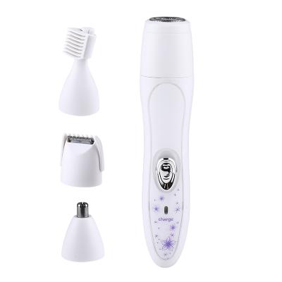 China Hotel Washable Four-in-one Trimmer Multifunctional USB Ladies Electric Epilator for sale